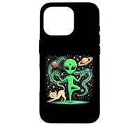 Carcasa para iPhone 16 Pro Alien Haciendo un Yoga - Yoga Pose - Espacio - Plancton