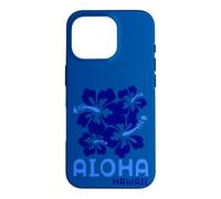 Carcasa para iPhone 16 Pro Aloha Hawaii Blue Hibiscus