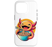 Carcasa para iPhone 16 Pro Amante de los Fideos de Anime Kawaii Axolotl Ramen Feast