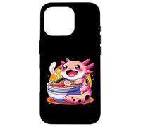 Carcasa para iPhone 16 Pro Amante de los Fideos de Anime Kawaii Axolotl Ramen Feast