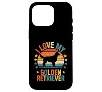 Carcasa para iPhone 16 Pro Amante de los Perros I Love My Golden Retriever