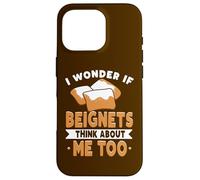 Carcasa para iPhone 16 Pro Amante de Nueva Orleans Me pregunto si Beignets piensan en mí también