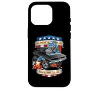 Carcasa para iPhone 16 Pro American Pride Classic Muscle Car Hot Rod, Dibujos Animados de los años Sesenta