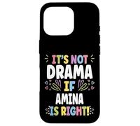 Carcasa para iPhone 16 Pro Amina Personalized Women's Gift Custom Amina