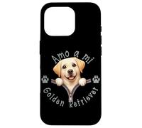 Carcasa para iPhone 16 Pro Amo a Mi Golden Retriever