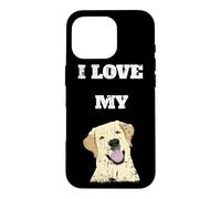 Carcasa para iPhone 16 Pro Amo a mi Labrador Retriever