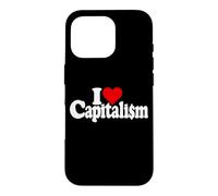 Carcasa para iPhone 16 Pro Amo EL CAPITALISMO del CORAZÓN CAPITALISTAS MERCADOS Libres