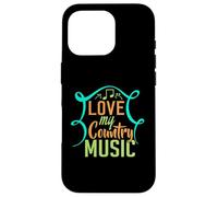 Carcasa para iPhone 16 Pro Amo mi música Country para los fanáticos del Country Western