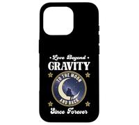 Carcasa para iPhone 16 Pro Amor MÁS ALLÁ DE LA Gravedad A LA Luna Y Vuelta Desde Siempre Espacio