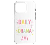 Carcasa para iPhone 16 Pro Amy Personalized Name Funny Cute Custom Amy Name