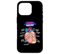 Carcasa para iPhone 16 Pro Anatomía Corazón Humano Corazón cardíaco anatómico Médico médico