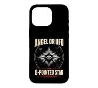 Carcasa para iPhone 16 Pro Ángel o OVNI 8 Estrellas Puntiagudas desclasificado UAP Ezequiel Wheel