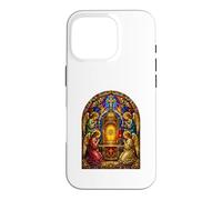 Carcasa para iPhone 16 Pro Ángeles En Sagrado Tabernáculo Catedral Gótica Icono Arte Oración