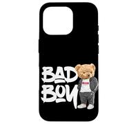 Carcasa para iPhone 16 Pro Angry Bad Boy Style, Cool Teddy Bear Bad Boy Graphic Design