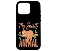 Carcasa para iPhone 16 Pro Animal Perezoso de My Spirit, Divertido y Lindo