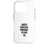Carcasa para iPhone 16 Pro Anti Social Media Club (Declaración Divertida de desintoxicación Digital)
