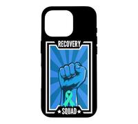 Carcasa para iPhone 16 Pro Apoyo Squad Adicción Recuperación Conciencia Sobriedad