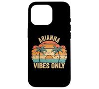 Carcasa para iPhone 16 Pro Arianna Vibes Only Cute Retro Girls Arianna Name