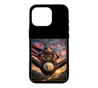 Carcasa para iPhone 16 Pro Armadillo on Bald Eagle - Gafas de Bandera Estadounidense de EE. UU