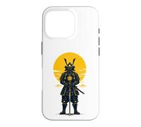 Carcasa para iPhone 16 Pro Armadura Japonesa Samurai Warrior Golden Sun