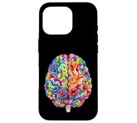 Carcasa para iPhone 16 Pro Arte Abstracto de anatomía Cerebral Floral