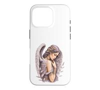 Carcasa para iPhone 16 Pro Arte Ángel Celestial Mujer Mística Alada Fantasía