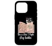 Carcasa para iPhone 16 Pro Así es como Lucho mis batallas - Biblia Jesus Cross Christian