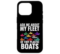 Carcasa para iPhone 16 Pro Ask Me About My Fleet of Tiny Plastic Boats 3D Printing Fun