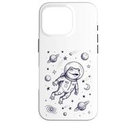 Carcasa para iPhone 16 Pro Astronauta Rana Espacial Divertido