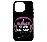 Carcasa para iPhone 16 Pro Auriculares con Cita para Juegos A Nathalie Never Give Up