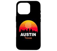 Carcasa para iPhone 16 Pro Austin Texas State USA Vintage Sunset Retro City Skyline