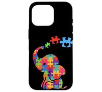 Carcasa para iPhone 16 Pro Autism Elephant Gift Autism Awareness Autistic Black