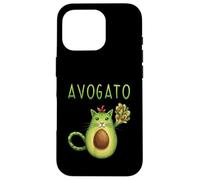 Carcasa para iPhone 16 Pro Avogato Cinco De Mayo Regalo Cinco De Meow Avogato Cat Aguacate