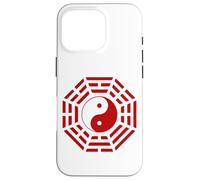 Carcasa para iPhone 16 Pro Bagua Espejo Feng Shui Diseño Yin/Yang Ocho Trigramas Símbolo