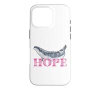 Carcasa para iPhone 16 Pro Ballena jorobada Hope Line Art - Diseño detallado de Ballena