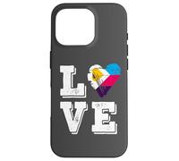 Carcasa para iPhone 16 Pro Bandera de poliamor Amor poliamoroso