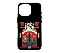 Carcasa para iPhone 16 Pro Bandera de Polonia de Gdansk, histórico, Frente al mar, Viaje, Polaco, gráfico