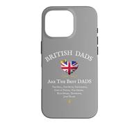 Carcasa para iPhone 16 Pro Bandera de Reino Unido para el Día del Padre