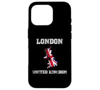 Carcasa para iPhone 16 Pro Bandera Envejecida del Reino Unido Orgullo de Londres