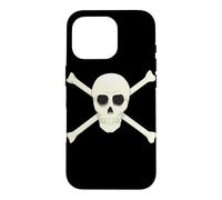 Carcasa para iPhone 16 Pro Barbanegra Piratas Bucanero Halloween Calavera y Crossbones