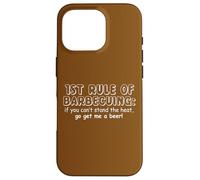 Carcasa para iPhone 16 Pro BBQ Rule Funny Barbacoa Amante Cita Verano