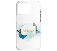 Carcasa para iPhone 16 Pro Be Kind Women’s Inspirational Butterfly Watercolor Quote