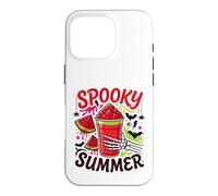 Carcasa para iPhone 16 Pro Bebida de Mano Spooky Summer Watermelon Skeleton