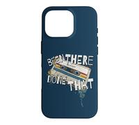 Carcasa para iPhone 16 Pro Been There Done That Retro Cassette Mixtape de los 90