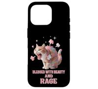 Carcasa para iPhone 16 Pro Bendecida con Belleza y Furia, Sassy Cat Kitty