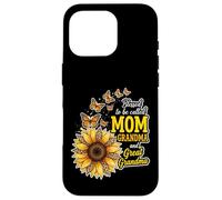 Carcasa para iPhone 16 Pro Bendecidos de ser llamados Mamá y Abuela Sunflower Día de la Madre