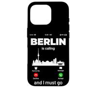Carcasa para iPhone 16 Pro Berlin Is Calling & I Must Go Illustration Graphic Designs