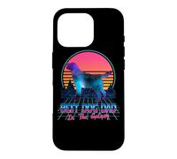 Carcasa para iPhone 16 Pro Best Dog Dad in The Galaxy Retro Vintage 80s Funny Dog Lover
