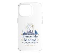 Carcasa para iPhone 16 Pro Bienvenido a Madrid Santo Padre 2026 Paloma de Paz Católico