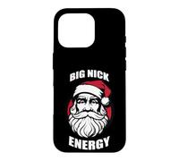 Carcasa para iPhone 16 Pro Big Nick Energy Divertido Papá Noel Navidad